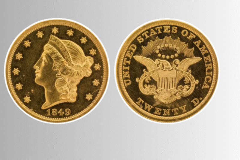 Why the 1849 Coronet Head Gold 20 Dollar Coin Is One of the Rarest Historic Coins
